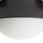 Arteriors - GADFC01 - Une lumière Plafonnier - Glaçure - Noir mat