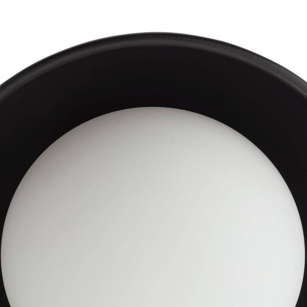 Arteriors - GADFC01 - Une lumière Plafonnier - Glaçure - Noir mat
