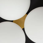 Arteriors - GADFC02 - Trois lumières Plafonnier - Glaçure - Noir mat