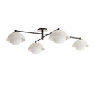 Arteriors - GADFC03 - Quatre lumières Plafonnier - Glaçure - Craquelins teintés ivoire