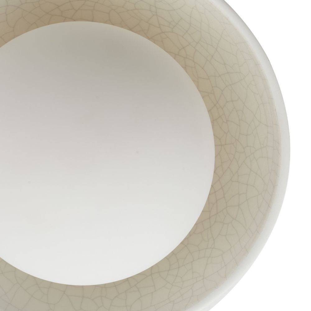 Arteriors - GADFC03 - Quatre lumières Plafonnier - Glaçure - Craquelins teintés ivoire
