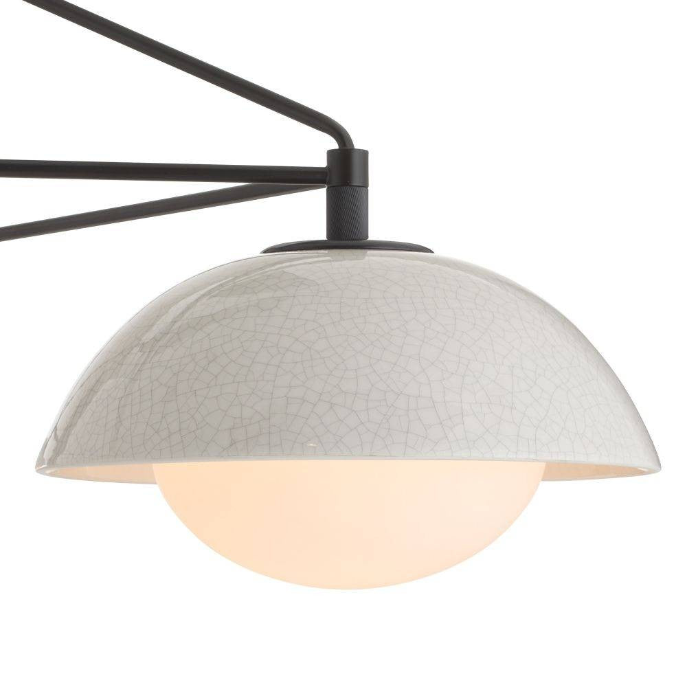 Arteriors - GADMC01 - Trois lumières Suspendu - Glaçure - Craquelins teintés ivoire