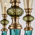 Allegri - 043670-044-GLMULTI - Six Light Chandelier - Tinta - Winter Brass