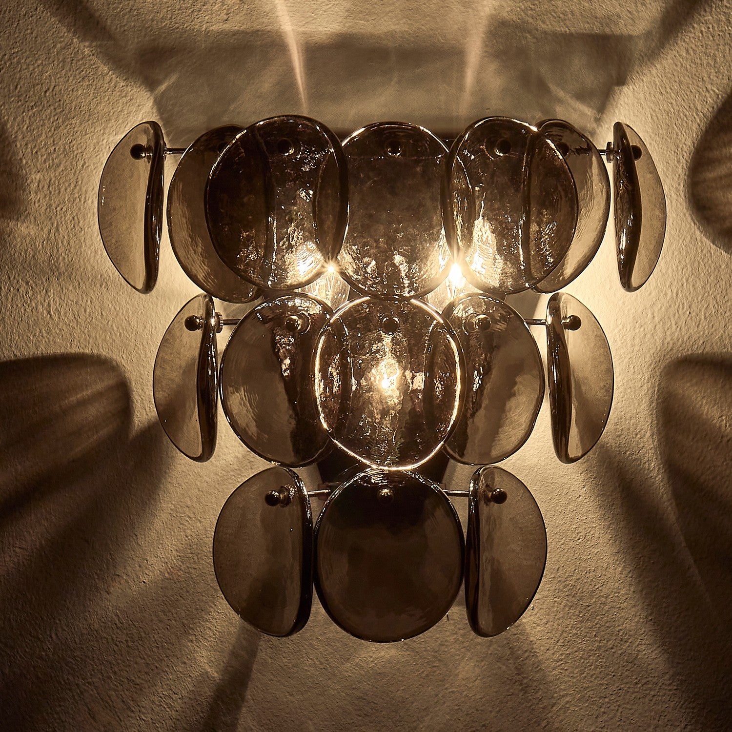 Kalco - 524622BN - Trois lumières Murale - UROKO - Nickel noir