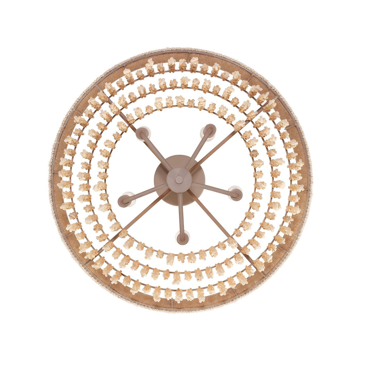 Kalco - 524845JT - Five Light Semi Flush Mount - NATURALE - Jute