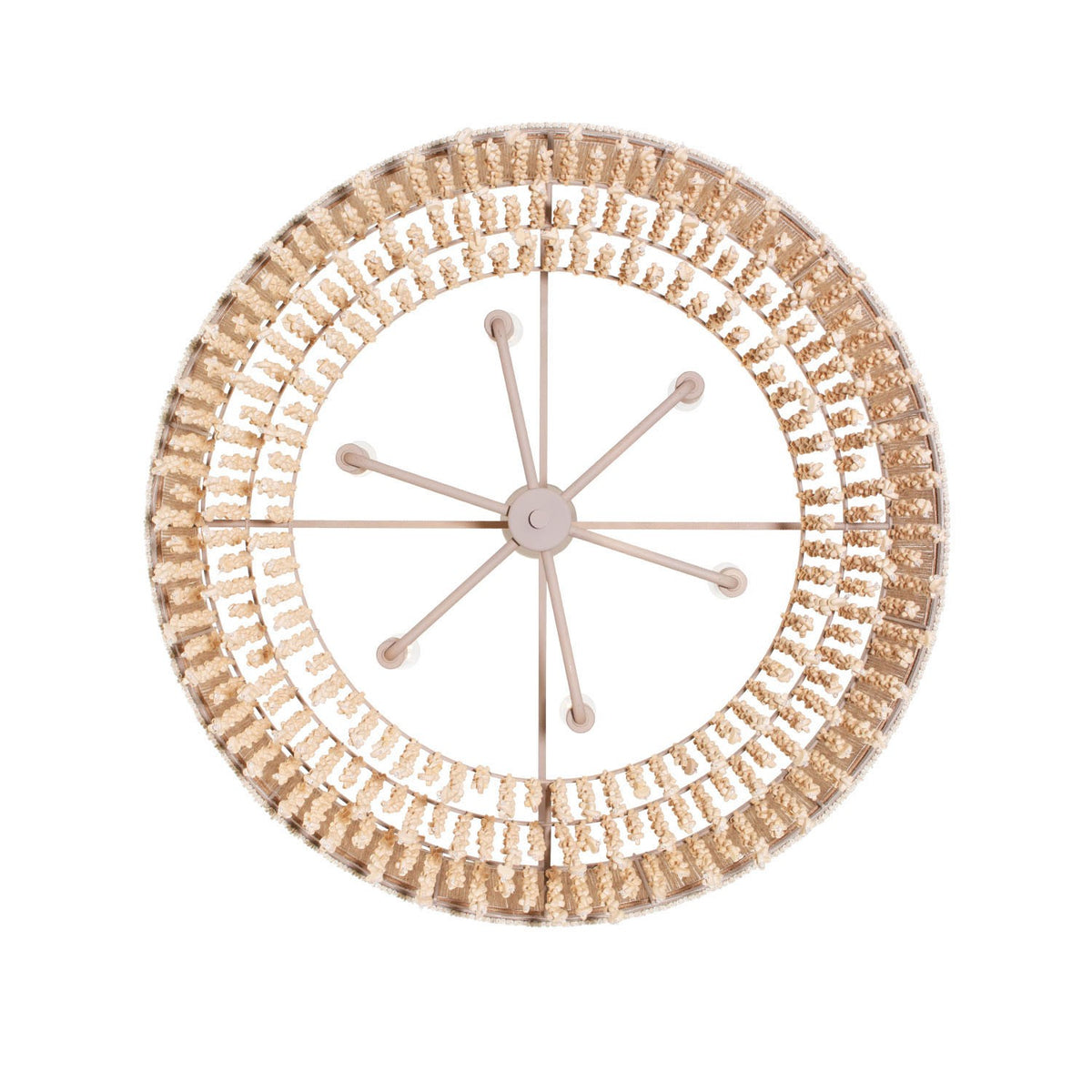 Kalco - 524855JT - Six Light Pendant - NATURALE - Jute