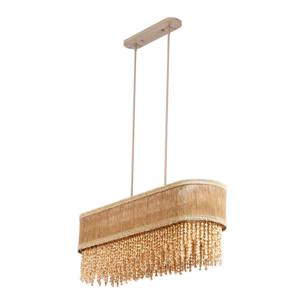 Kalco - 524861JT - Île aux Sept Lumières Suspension - NATURELLE - Jute