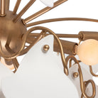 Kalco - 525155MG - Dix lumières Suspension - MANTA - Or moderne