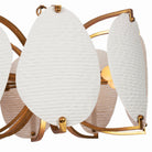 Kalco - 525456OL - Huit Lumières Suspension - ALIFORM - Feuille d'or oxydée