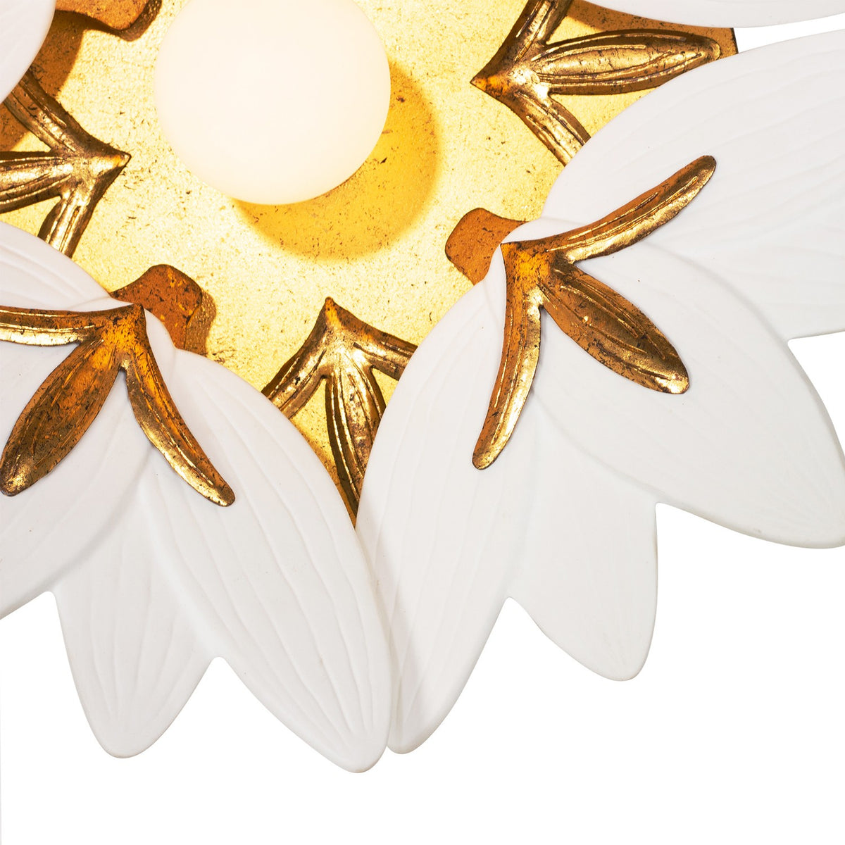 Kalco - 525621OL - Une lampe Murale - BLOOM - Feuille d'or oxydée