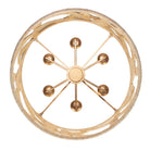 Kalco - 525756MGW - Six lumières Suspension - SOGA - Or et blanc modernes