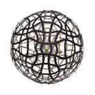 Kalco - 525855BTS - 13 Lumières Suspension - ENTICE - Noir mat / Argent terni