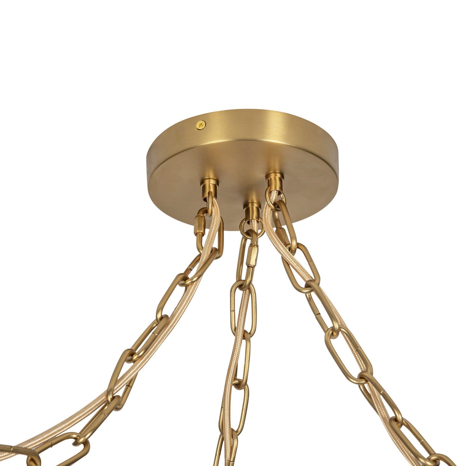Alora Canada - MP579707BGGR - Three Light Pendant - Cherise - Brushed Gold/Glossy Ribbed Opal Glass