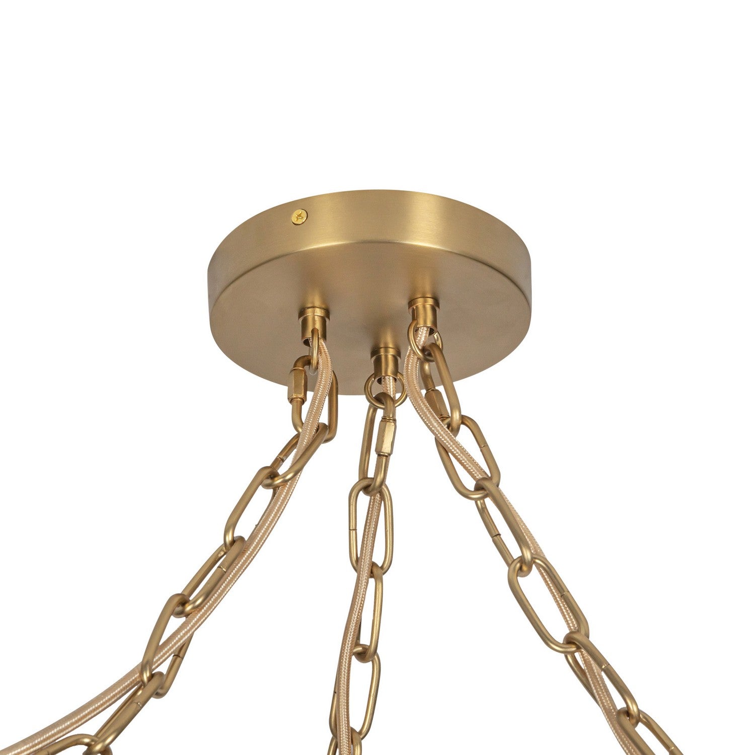 Alora Canada - MP579712BGGR - Three Light Pendant - Cherise - Brushed Gold/Glossy Ribbed Opal Glass