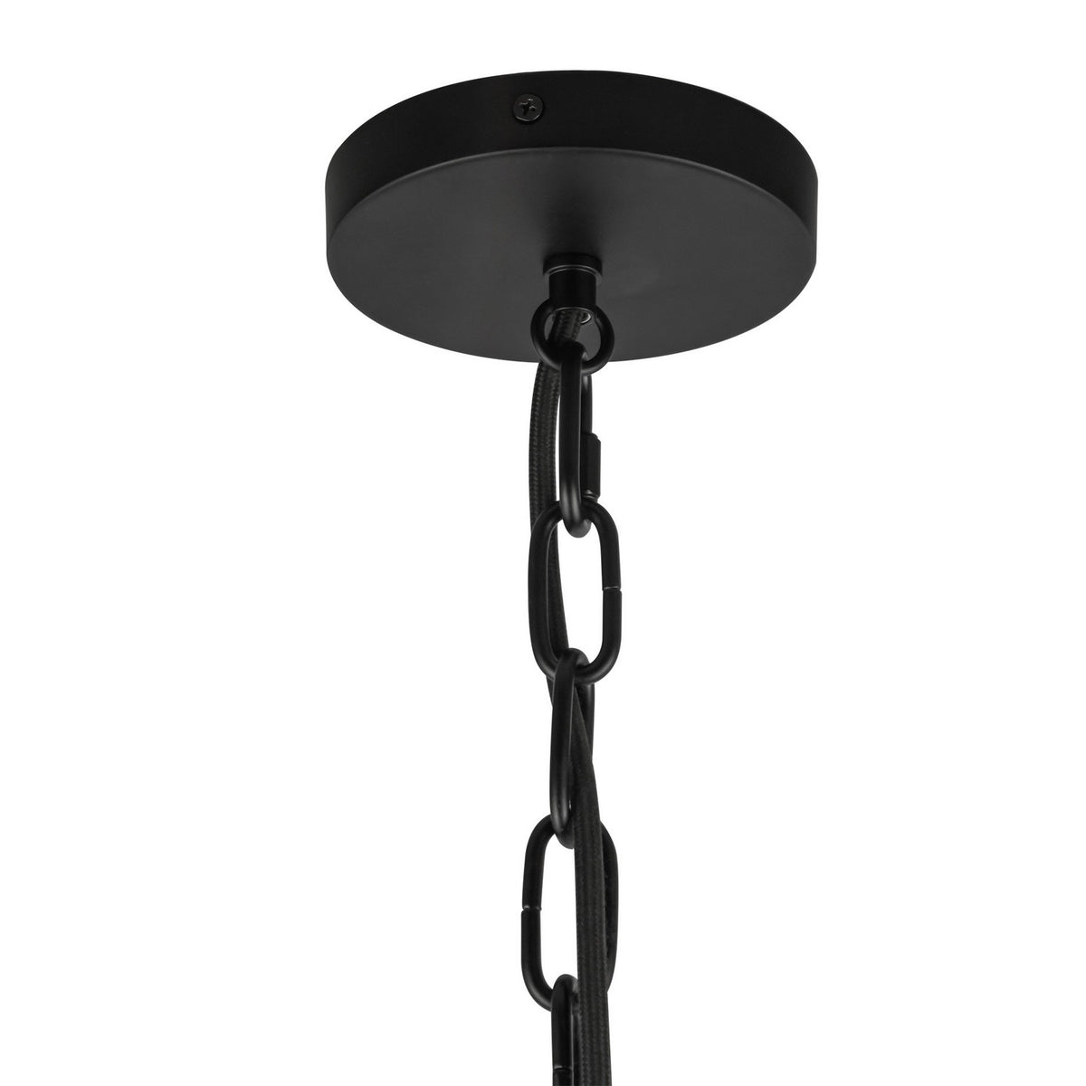 Alora Canada - PD579112MBGR - One Light Pendant - Cherise - Matte Black/Glossy Ribbed Opal Glass