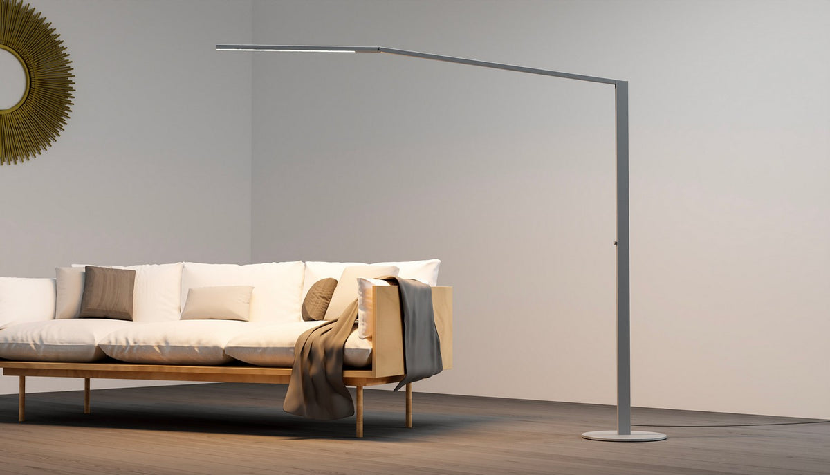 Koncept - ZBF6000-SW-SIL - LED Floor Lamp - Z-Bar Gen 4 - Silver