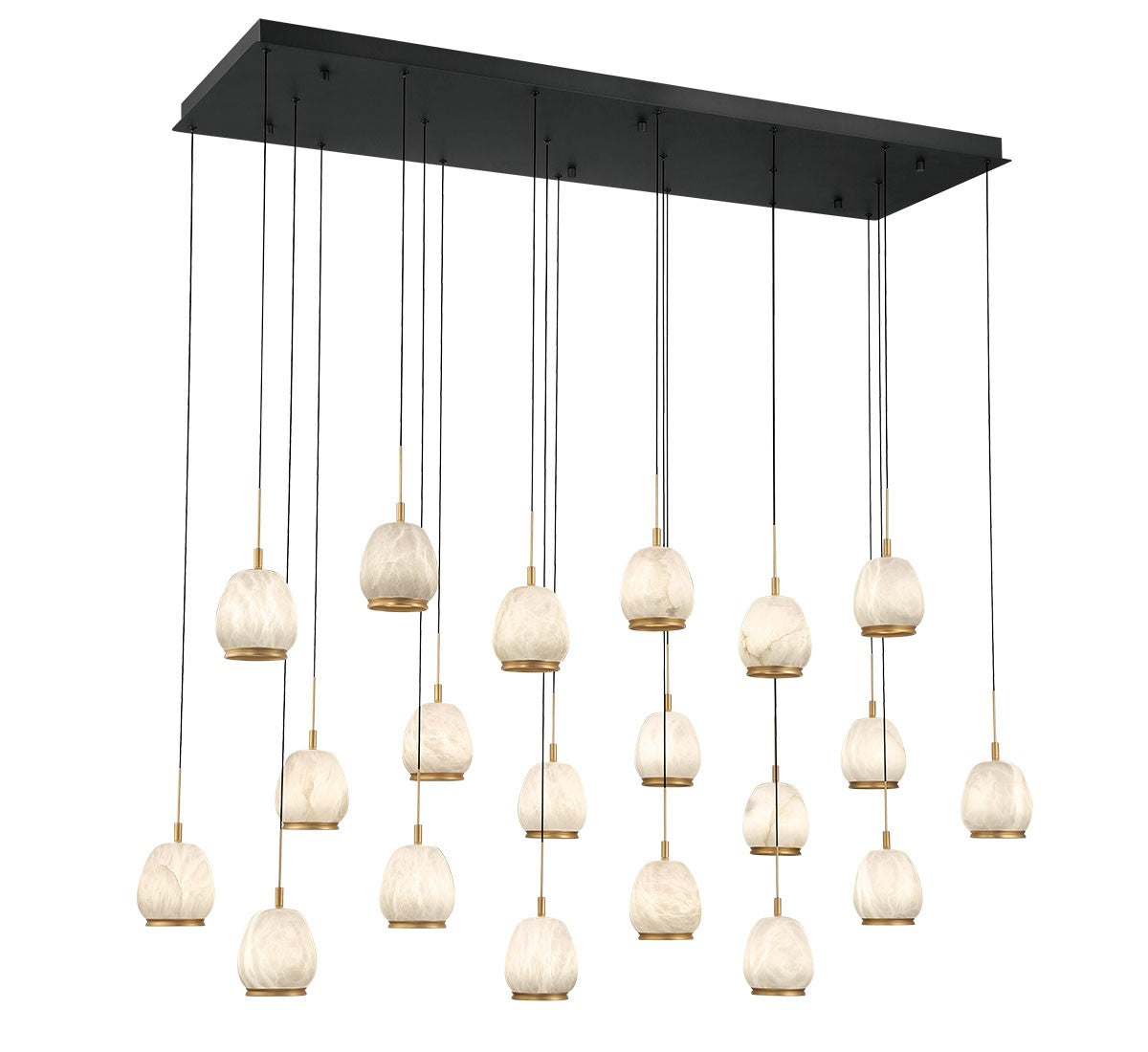 Lib & Co. Canada - 12250-02 - LED Chandelier - Lucidata - Matte Black
