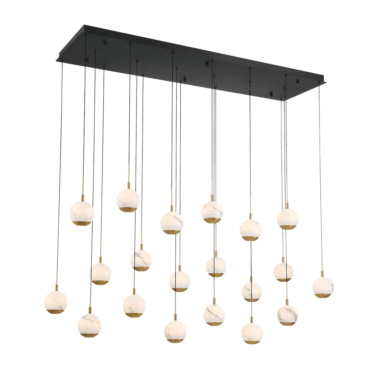 Lib & Co. Canada - 12240-02 - LED Chandelier - Baveno - Matte Black