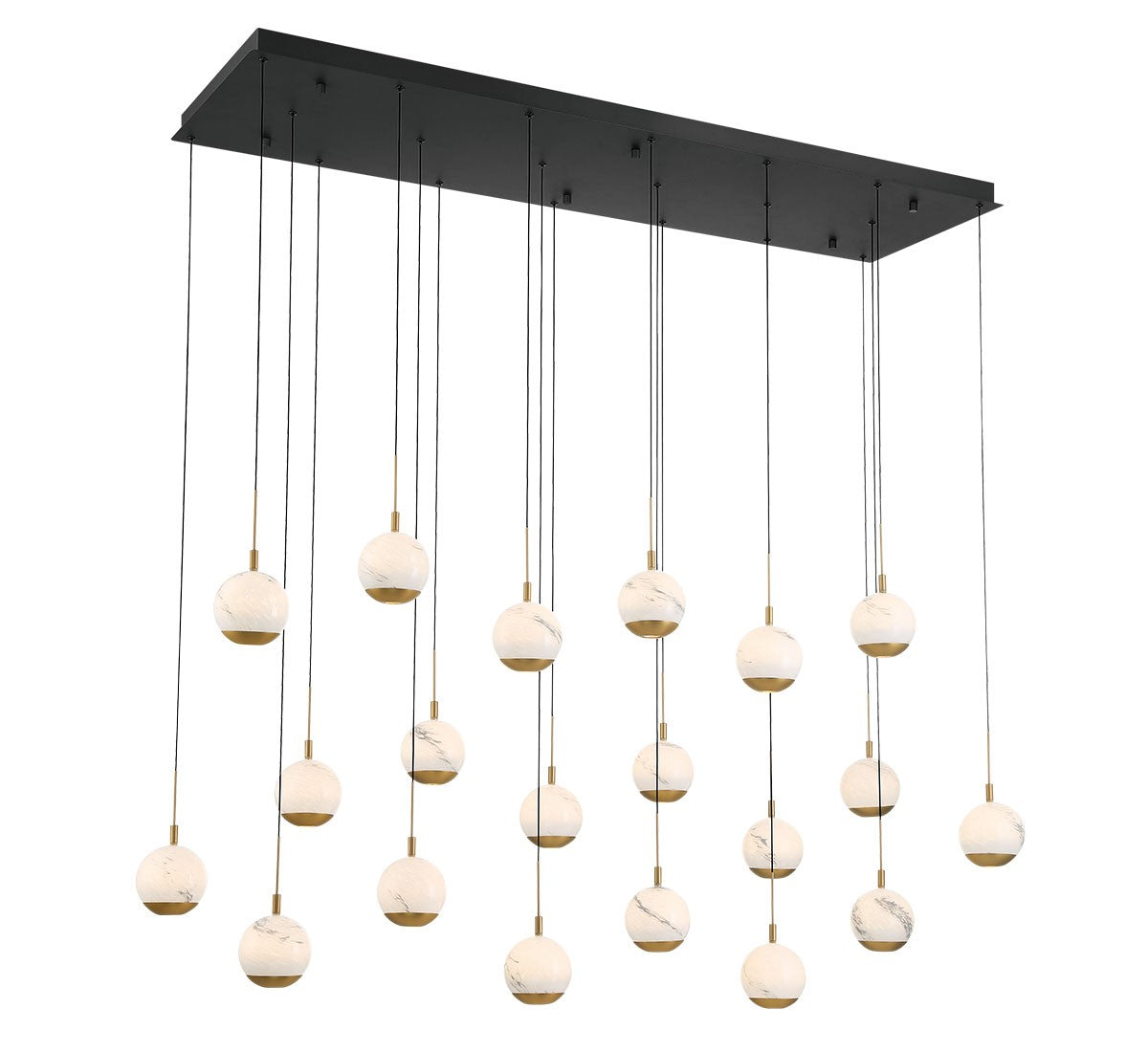 Lib & Co. Canada - 12240-02 - LED Chandelier - Baveno - Matte Black
