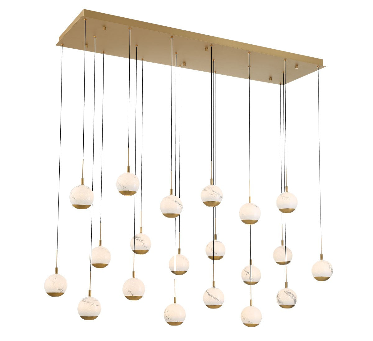 Lib & Co. Canada - 12240-030 - LED Chandelier - Baveno - Painted Antique Brass