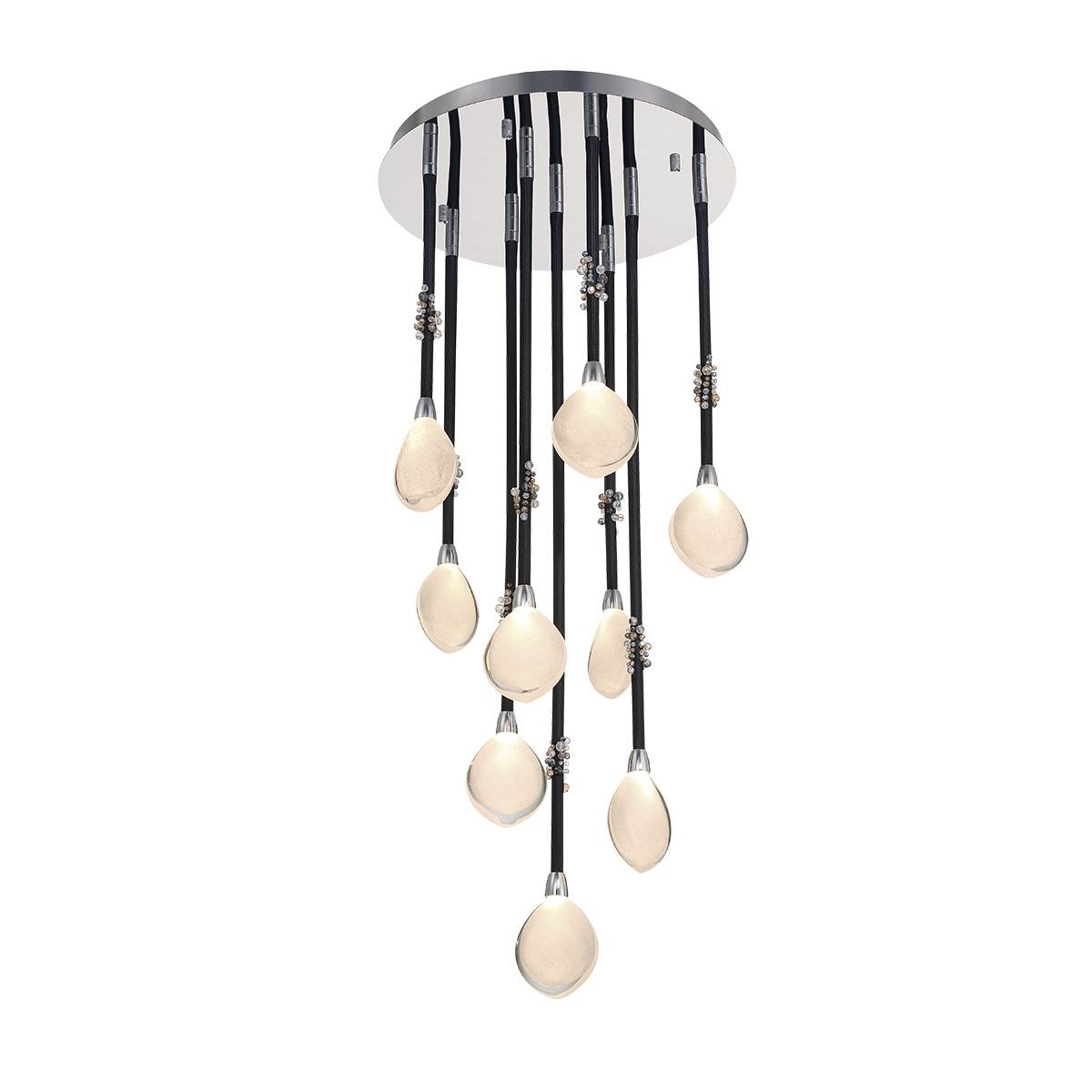 Lib & Co. Canada - 12065-02 - LED Chandelier - Bellissima - Black Sleeves