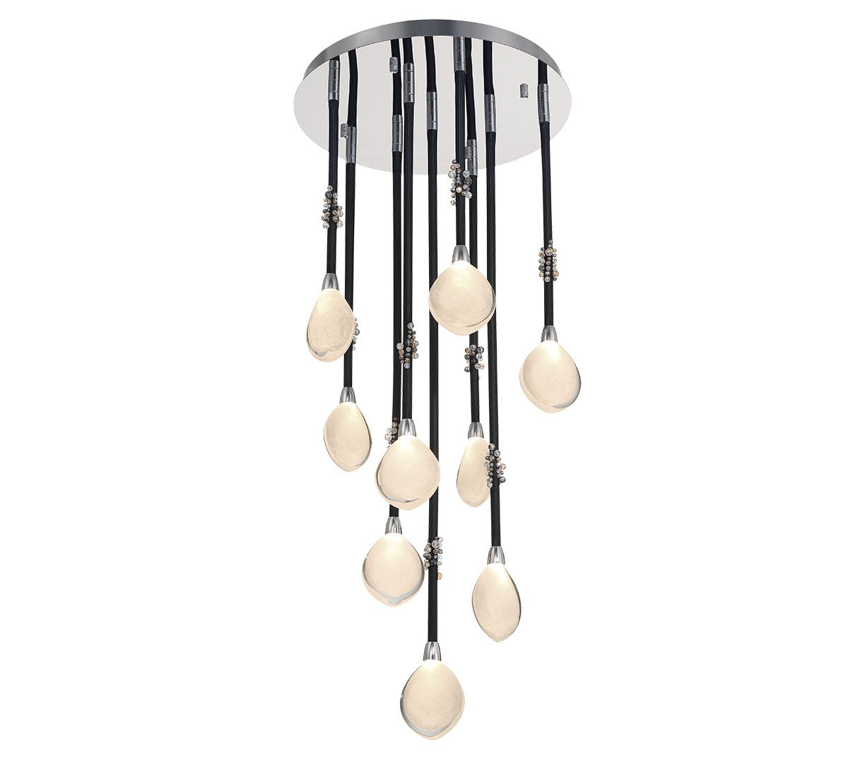 Lib & Co. Canada - 12065-02 - LED Chandelier - Bellissima - Black Sleeves