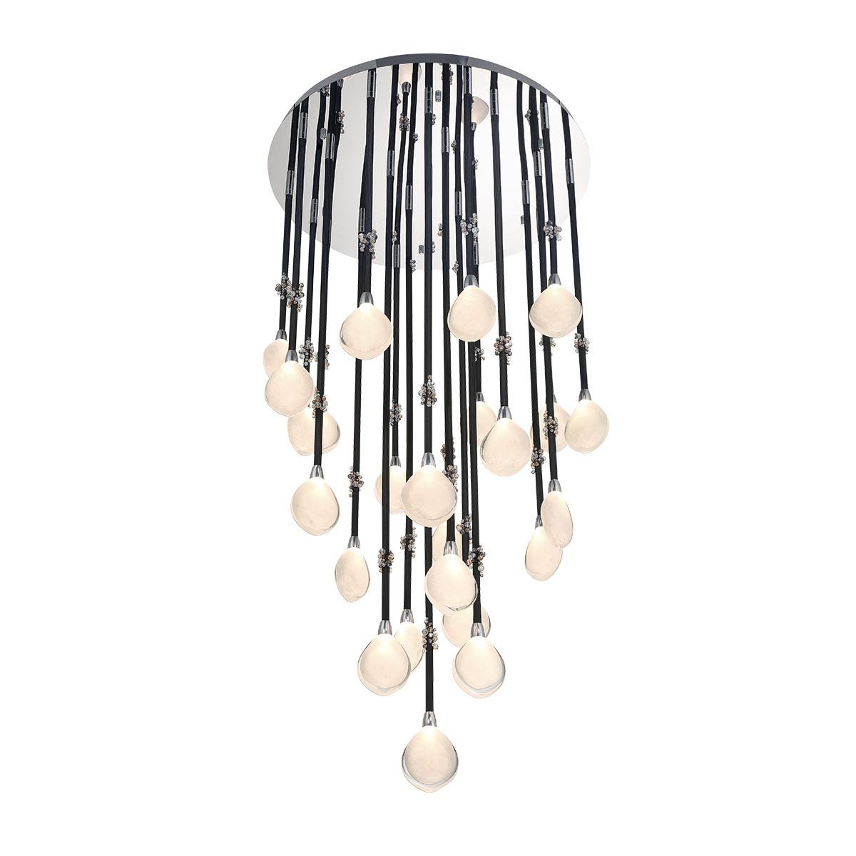 Lib & Co. Canada - 12066-02 - LED Chandelier - Bellissima - Black Sleeves