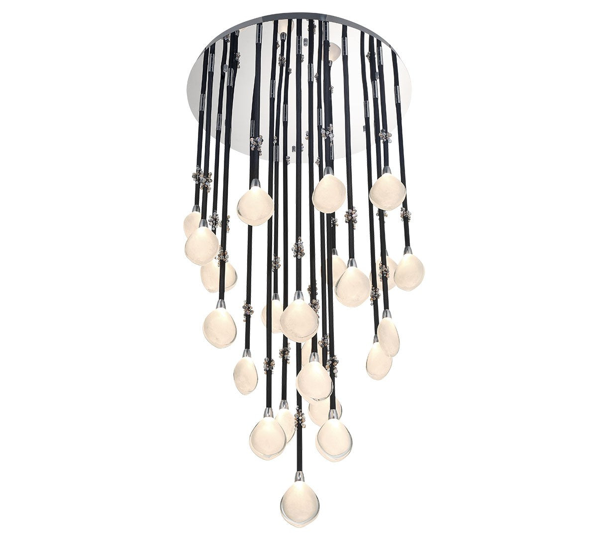 Lib & Co. Canada - 12066-02 - LED Chandelier - Bellissima - Black Sleeves
