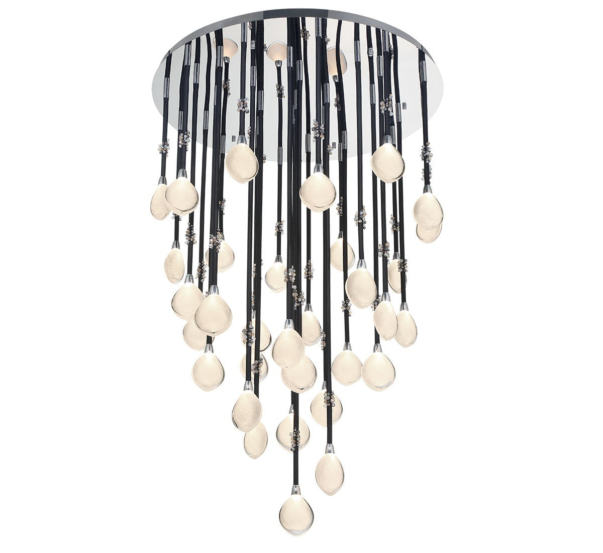 Lib & Co. Canada - 12067-02 - LED Chandelier - Bellissima - Black Sleeves