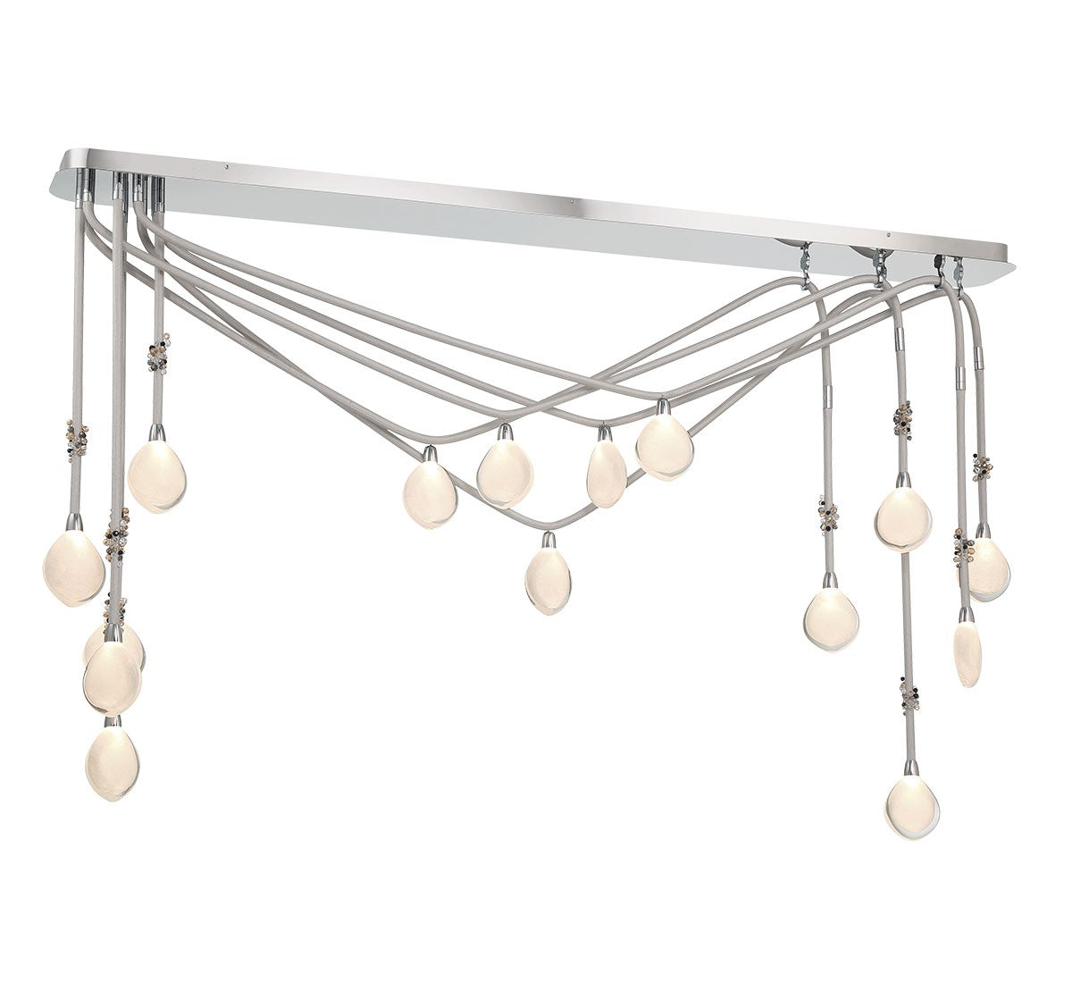 Lib & Co. Canada - 12177-01 - LED Chandelier - Bellissima - Silver Sleeves