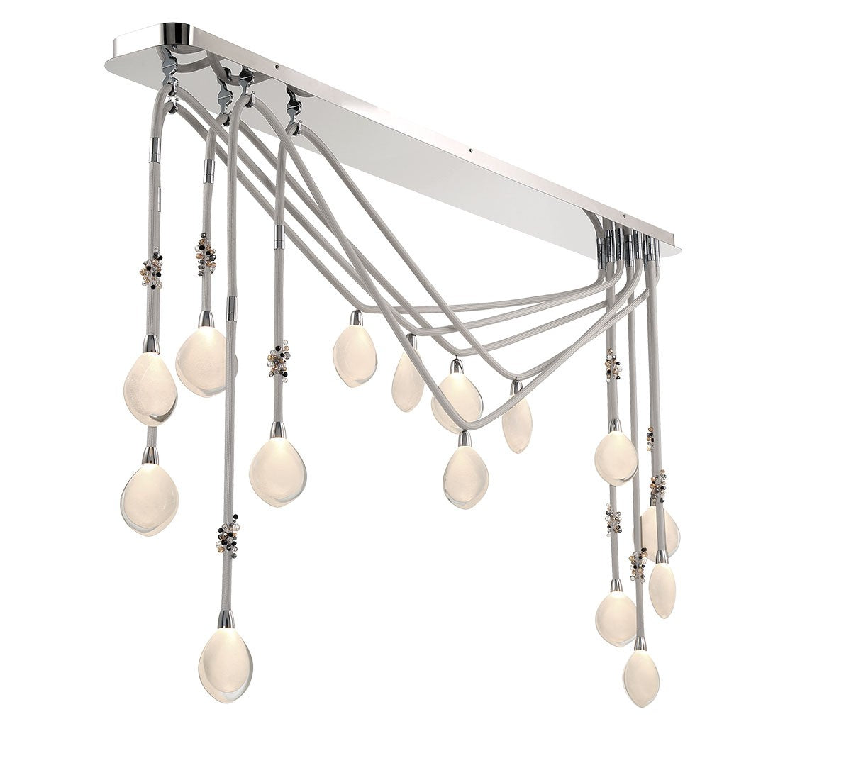 Lib & Co. Canada - 12177-01 - LED Chandelier - Bellissima - Silver Sleeves
