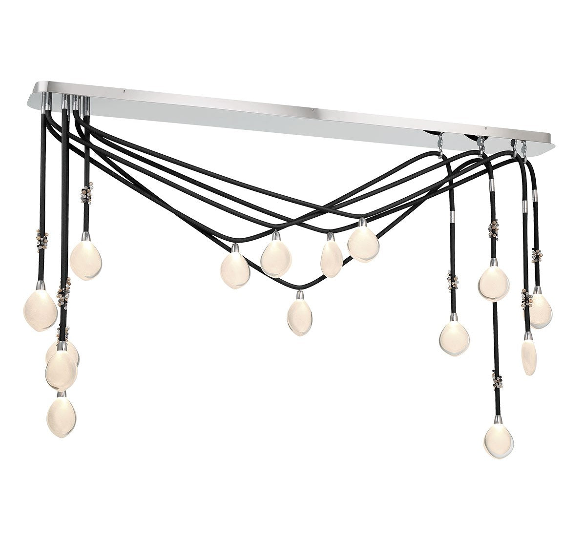 Lib & Co. Canada - 12177-02 - LED Chandelier - Bellissima - Black Sleeves