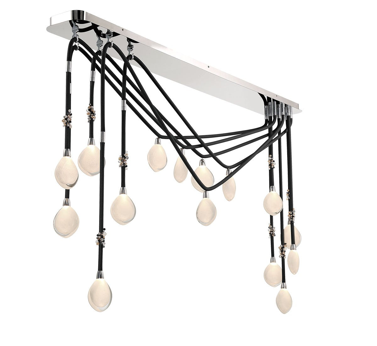 Lib & Co. Canada - 12177-02 - LED Chandelier - Bellissima - Black Sleeves