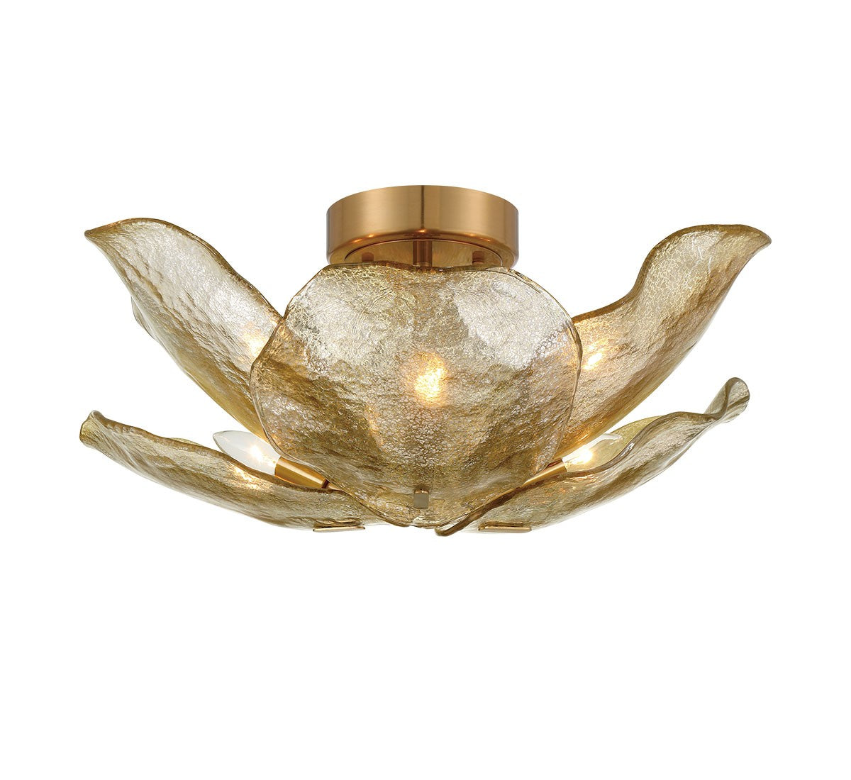 Lib & Co. Canada - 12205-037 - Six Light Flushmount / Pendant - Corato - Brushed Brass