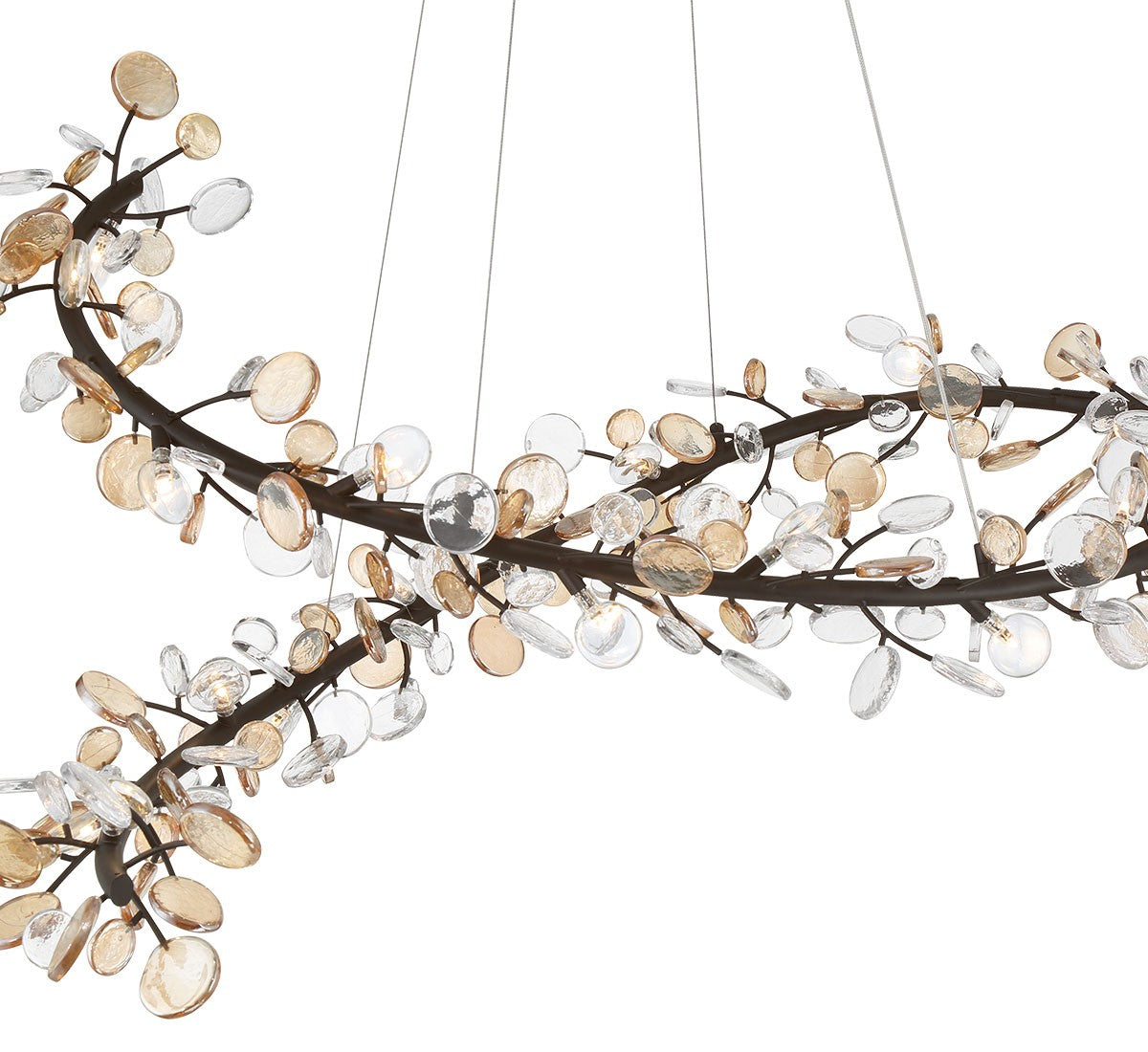 Lib & Co. Canada - 12222-043 - LED Chandelier - Pisa - Black with Gold Accent