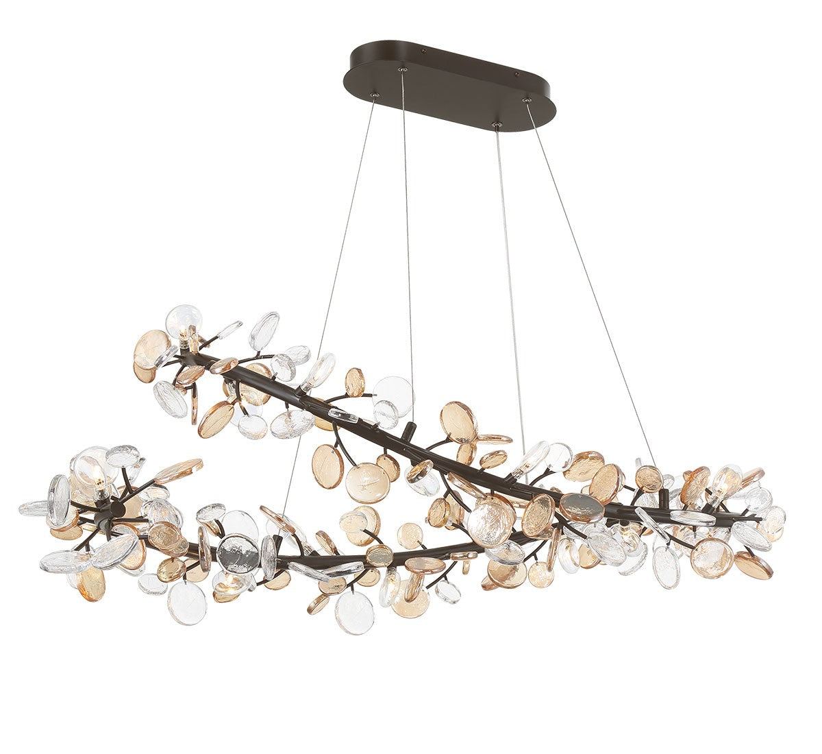 Lib & Co. Canada - 12223-043 - LED Chandelier - Pisa - Black with Gold Accent
