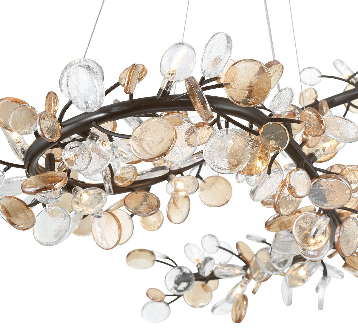 Lib & Co. Canada - 12223-043 - LED Chandelier - Pisa - Black with Gold Accent