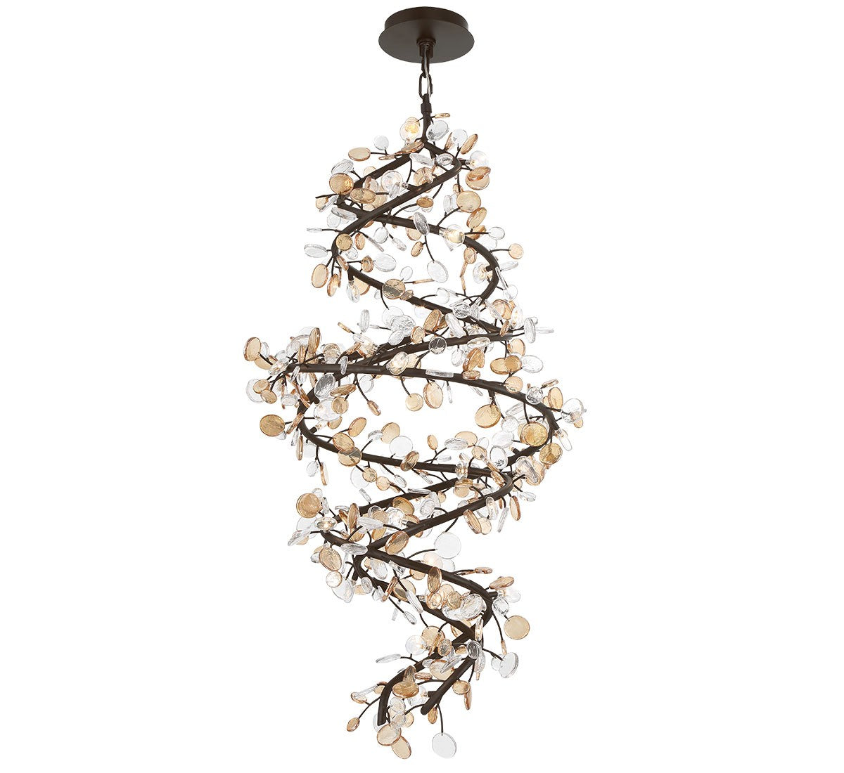 Lib & Co. Canada - 12224-043 - LED Chandelier - Pisa - Black with Gold Accent