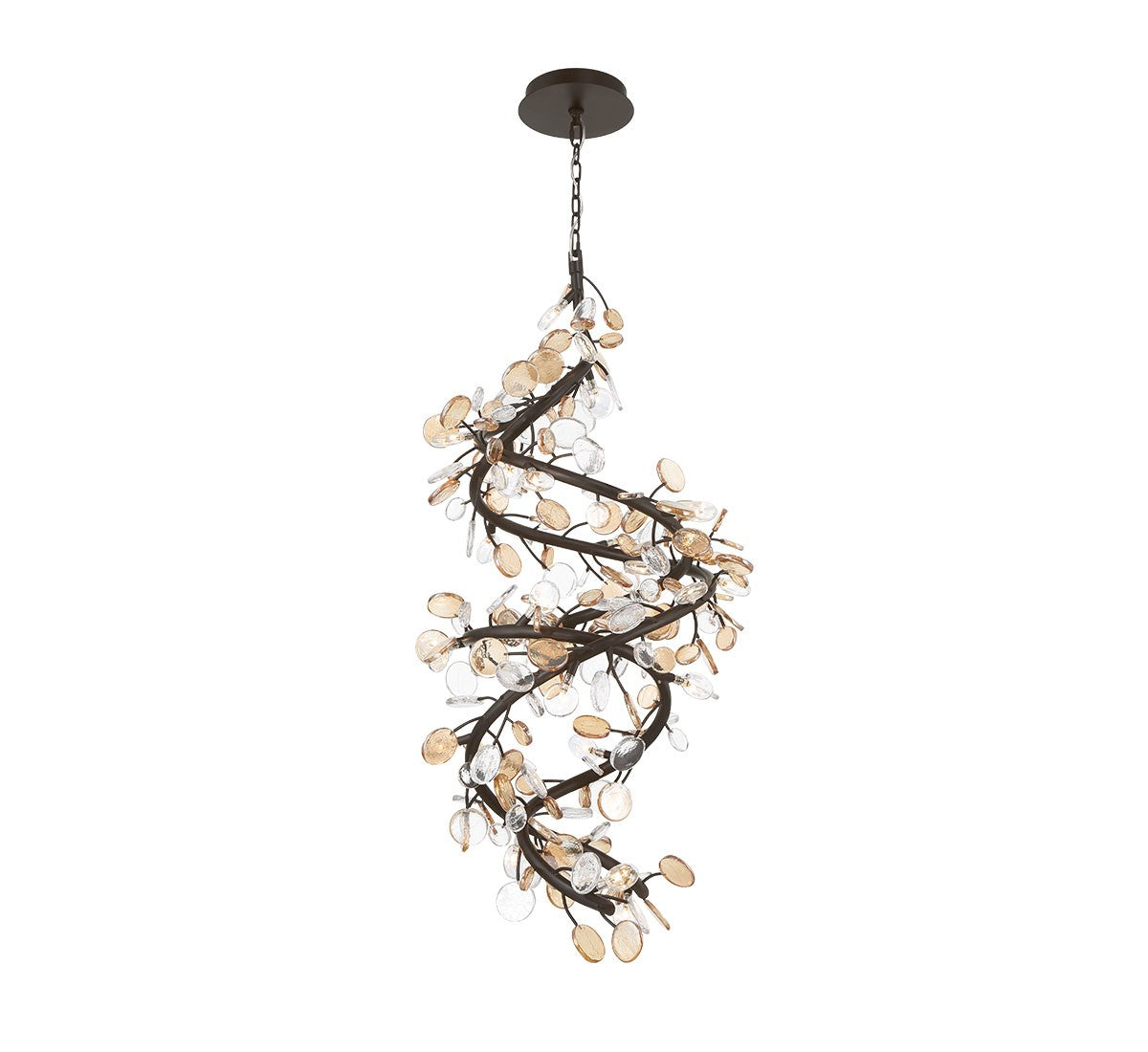 Lib & Co. Canada - 12196-043 - LED Chandelier - Pisa - Black with Gold Accent