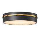 Artcraft Canada - AC6991BB - LED Plafonnier - Dax - Noir, Laiton