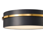 Artcraft Canada - AC6991BB - LED Plafonnier - Dax - Noir, Laiton
