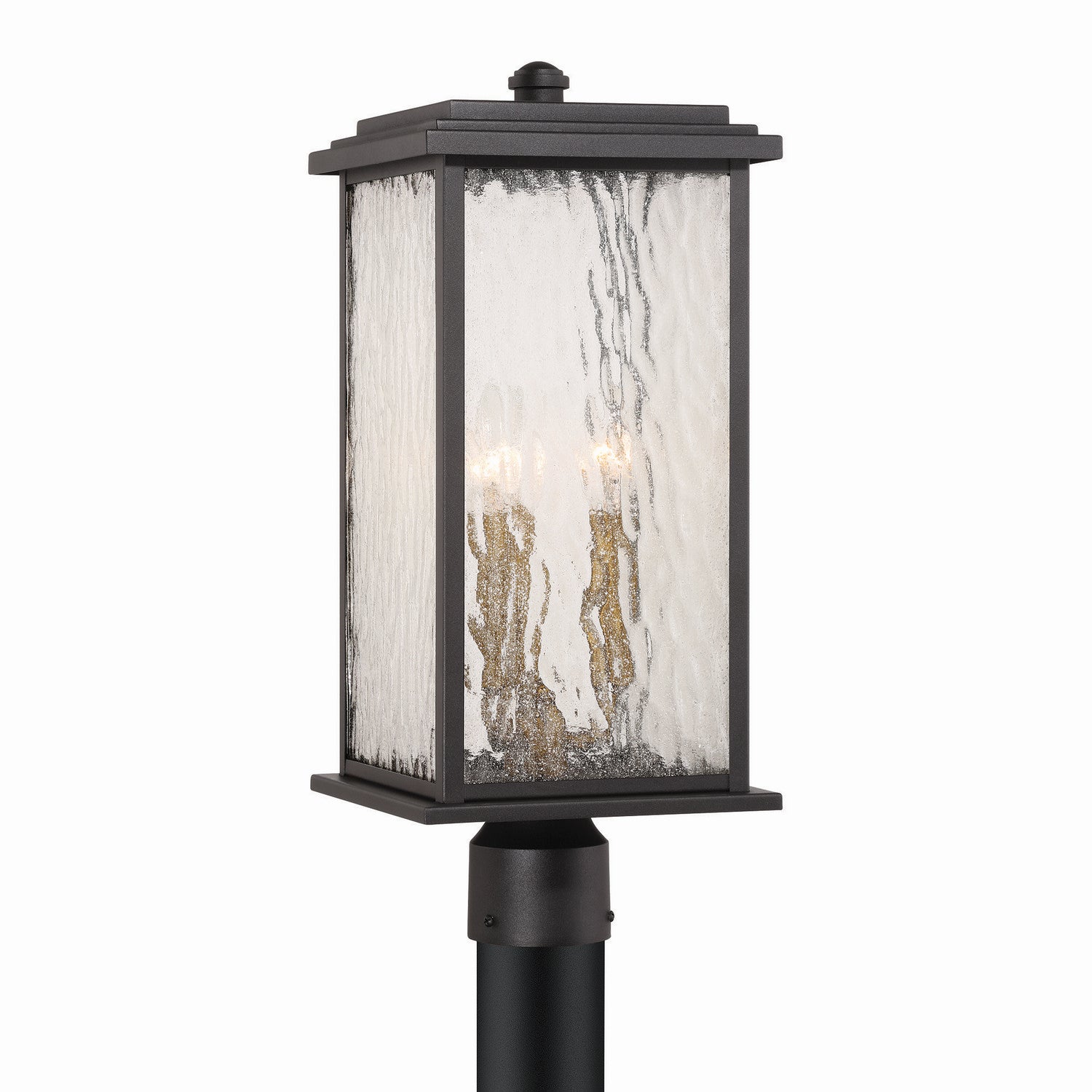 Artcraft Canada - AC9273BK - Three Light Outdoor Post Mount - Estate - Black, Brass