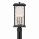 Artcraft Canada - AC9273BK - Applique murale extérieure à trois lampes - Style Estate - Noir, laiton