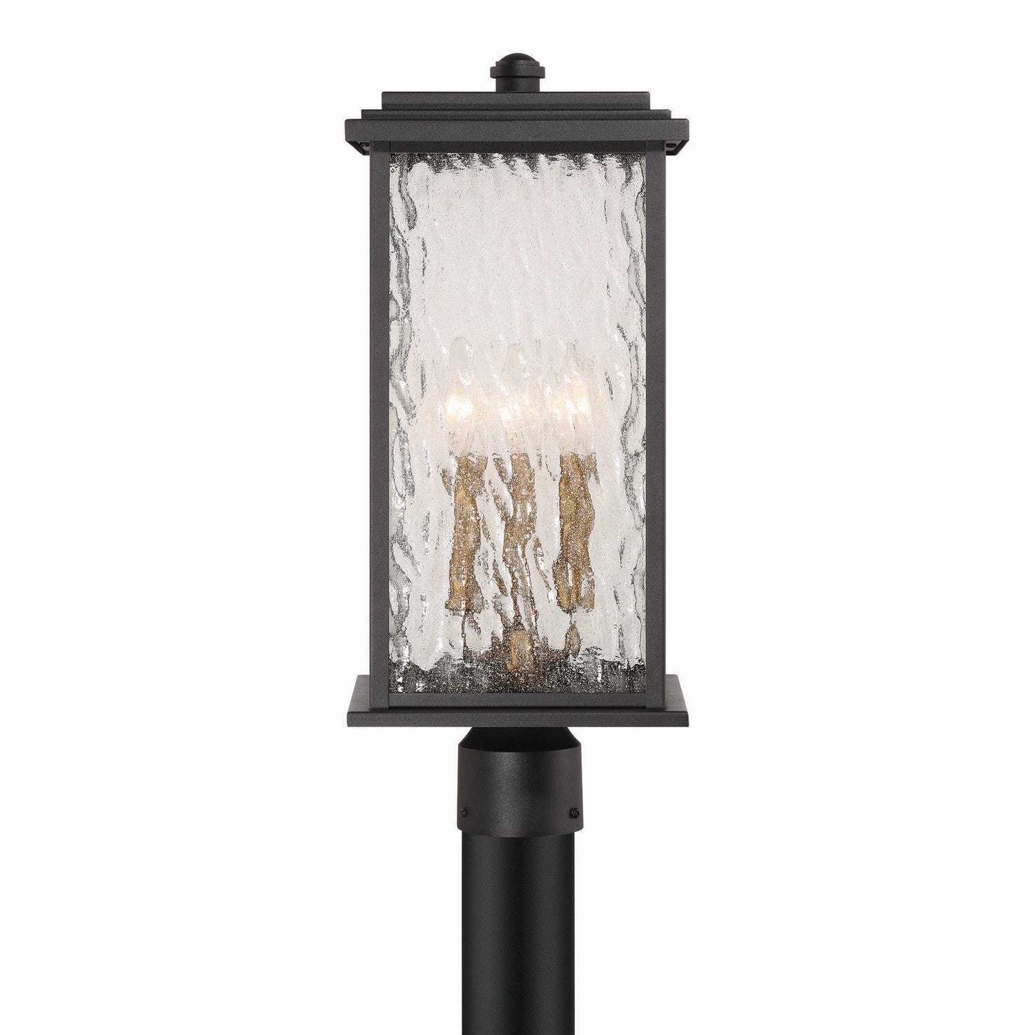 Artcraft Canada - AC9273BK - Three Light Outdoor Post Mount - Estate - Black, Brass