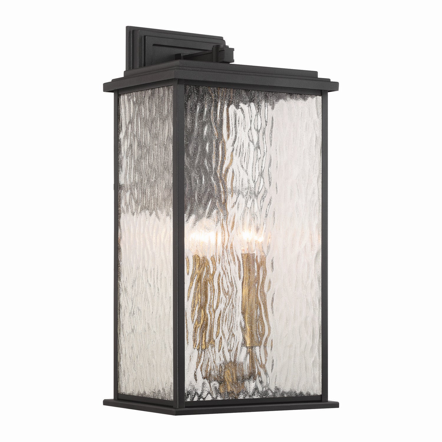 Artcraft Canada - AC9274BK - Four Light Outdoor Wall Sconce - Estate - Black, Brass