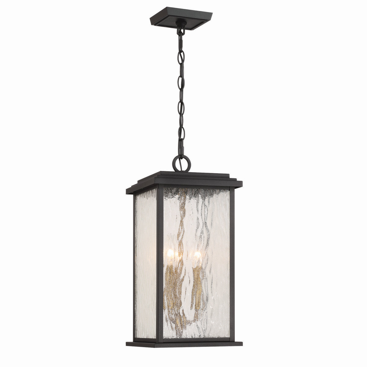 Artcraft Canada - AC9275BK - Lampe extérieure à trois lampes Suspension - Estate - Noir, Laiton