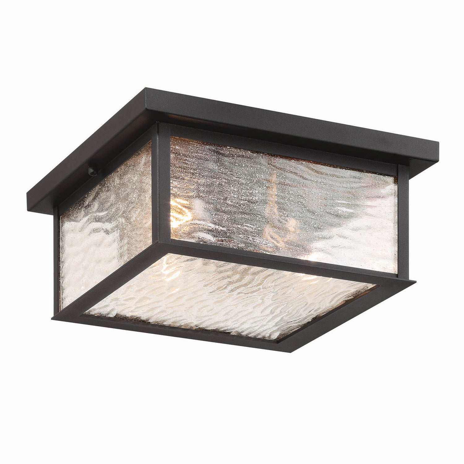 Artcraft Canada - AC9276BK - Three Light Outdoor Flush Mount - Estate - Black, Brass