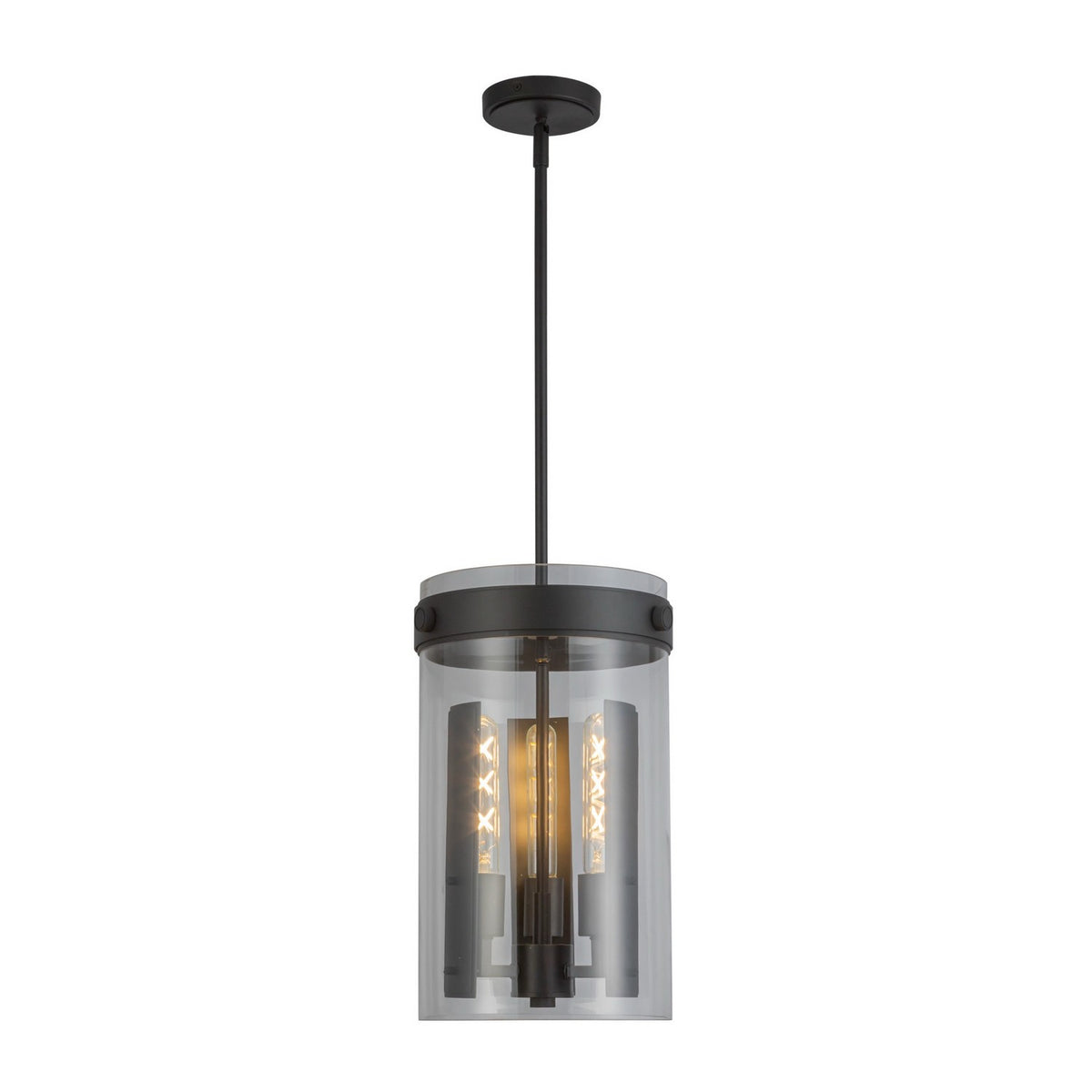 Artcraft Canada - AC10051BK - Trois lumières Suspension - Dahlia - Noir