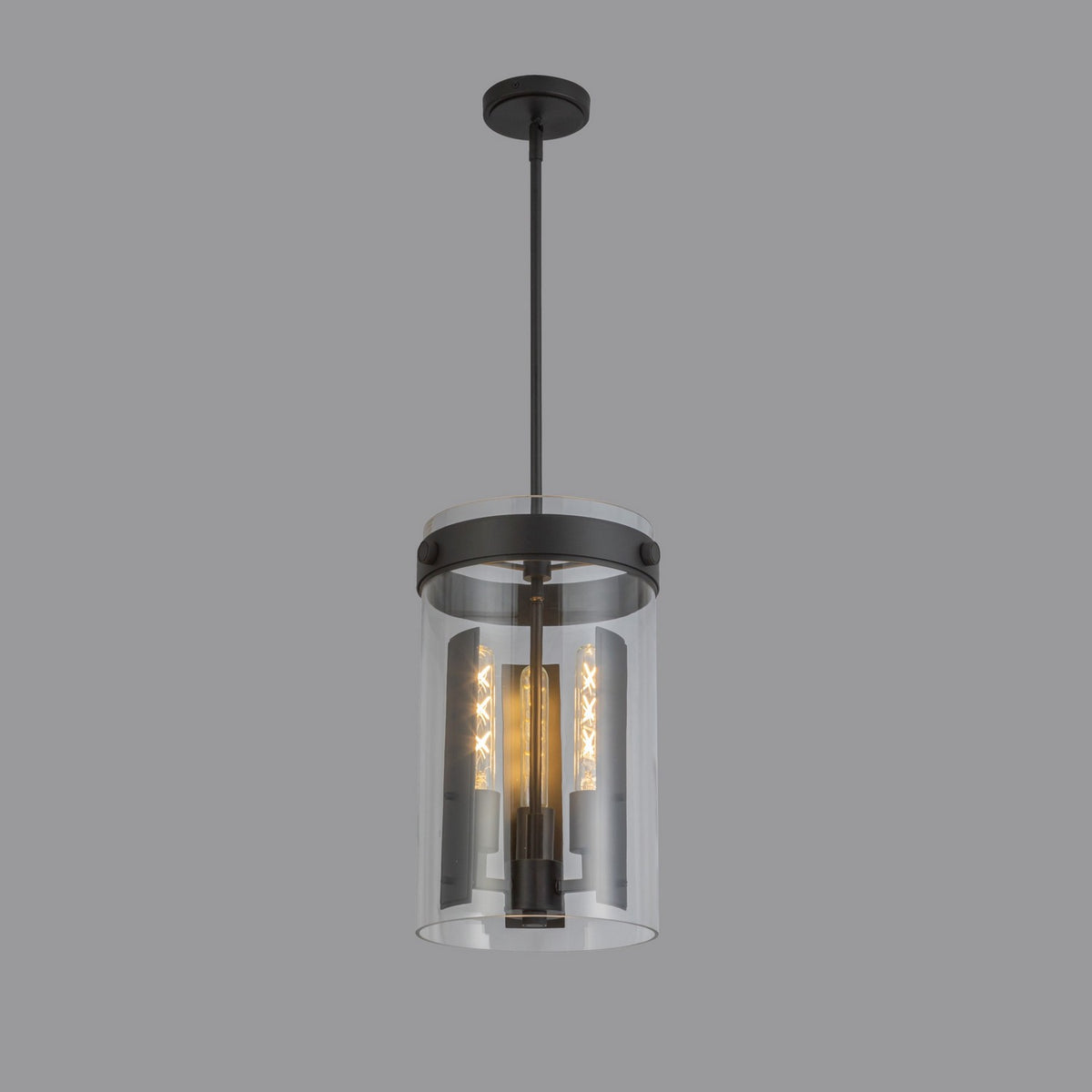 Artcraft Canada - AC10051BK - Trois lumières Suspension - Dahlia - Noir