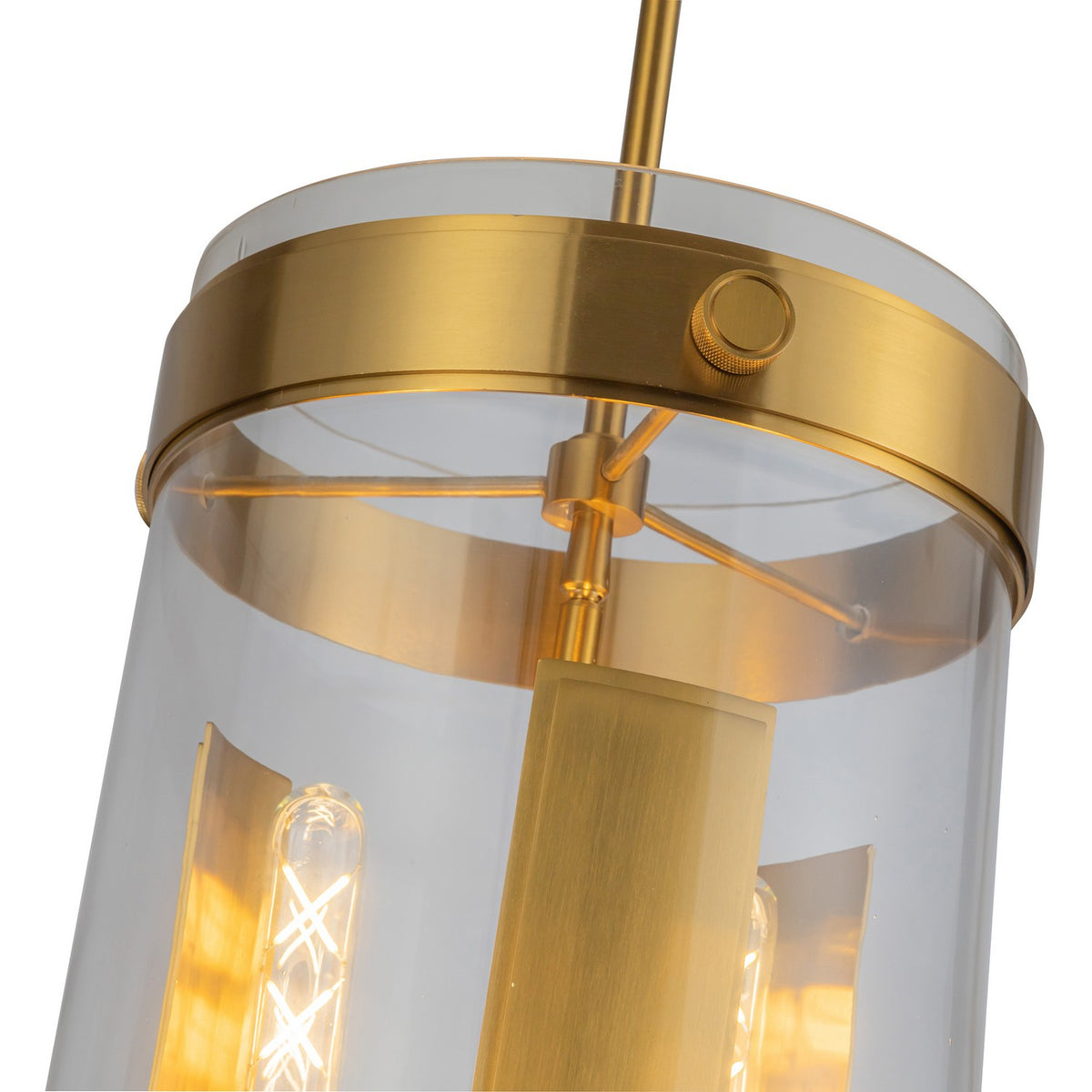 Artcraft Canada - AC10051BR - Trois lumières Suspension - Dahlia - Laiton brossé